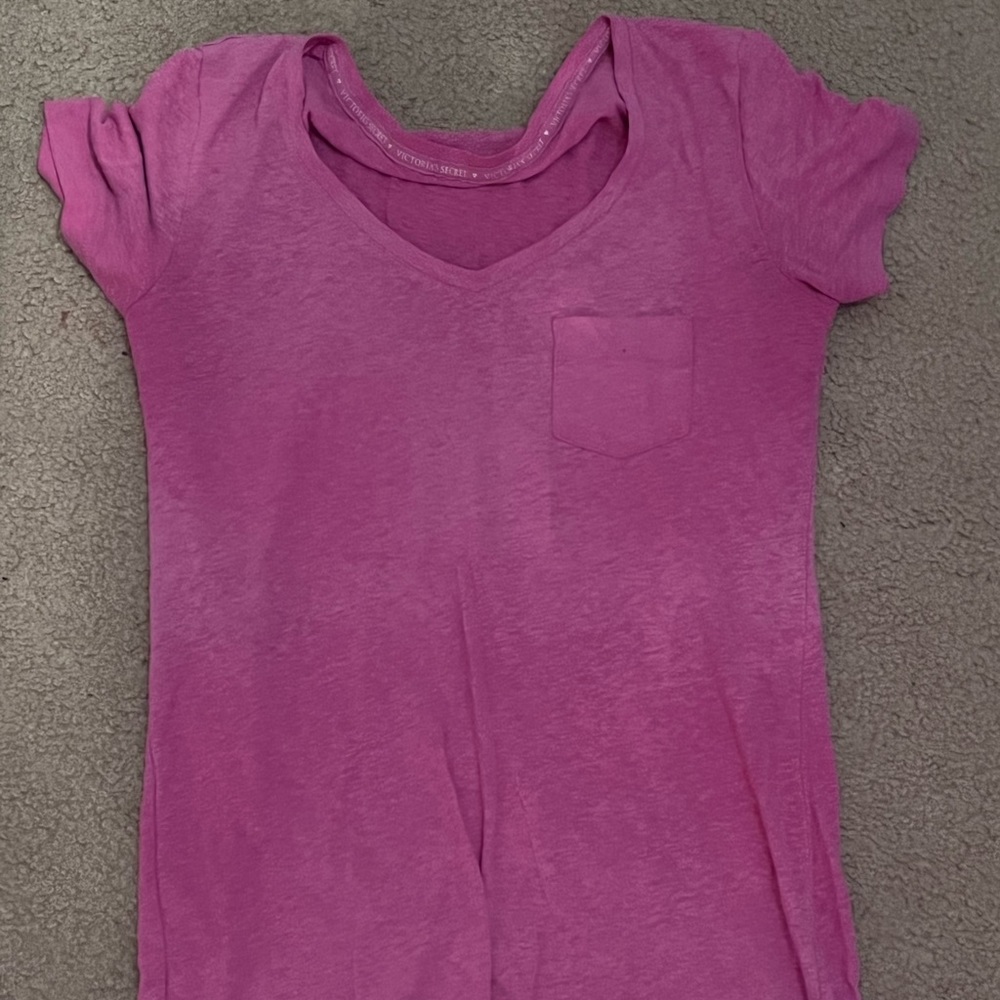 Victoria Secret pink vneck tee